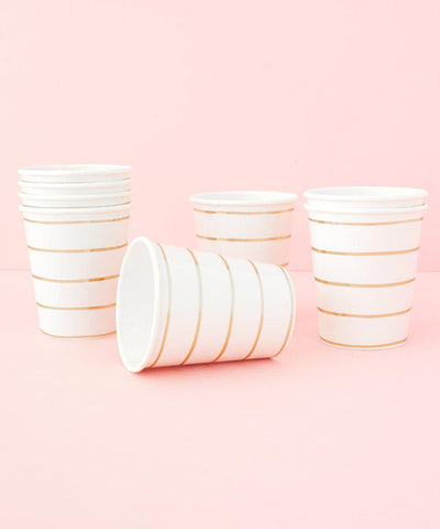 Frenchie Striped Cups