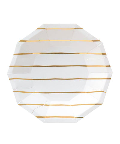Frenchie Striped Plates (Large)