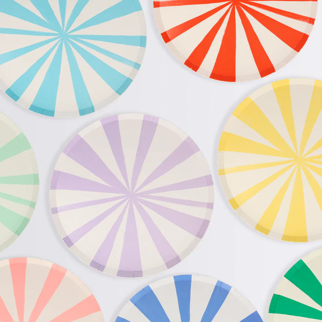 Candy Stripe Party Dinner Plates